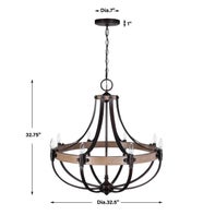 Dubois, 8 Lt Chandelier