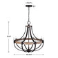 Dubois, 8 Lt Chandelier