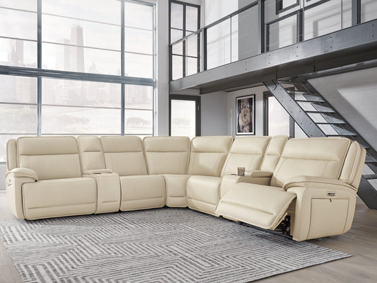 Double Deal 7-Piece Reclining Sectional with 2 Consoles