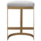 Ivanna Counter Stool, Gold - Beige