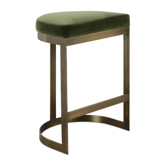 Ivanna Counter Stool, Brass - Moss