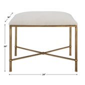 Avenham Small Bench, Gold