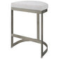 Ivanna Counter Stool, Silver - White