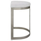 Ivanna Counter Stool, Silver - White