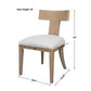 Idris Armless Chair, Natural