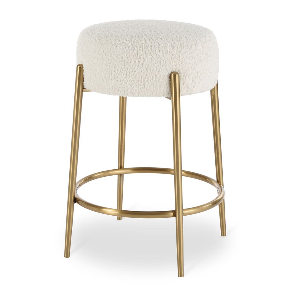 Arles Counter Stool, Brass