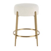 Arles Counter Stool, Brass