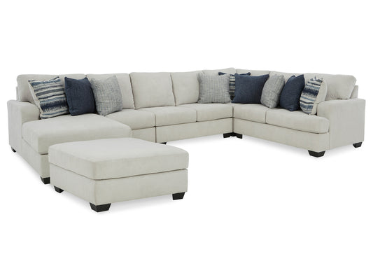 Lowder 5-Piece Sectional with Ottoman