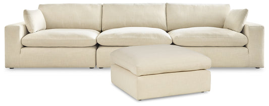 Elyza 3-Piece Sectional with Ottoman