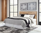 Hyanna King Panel Headboard with Mirrored Dresser and Nightstand