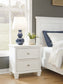 Fortman King Panel Bed with Mirrored Dresser and 2 Nightstands